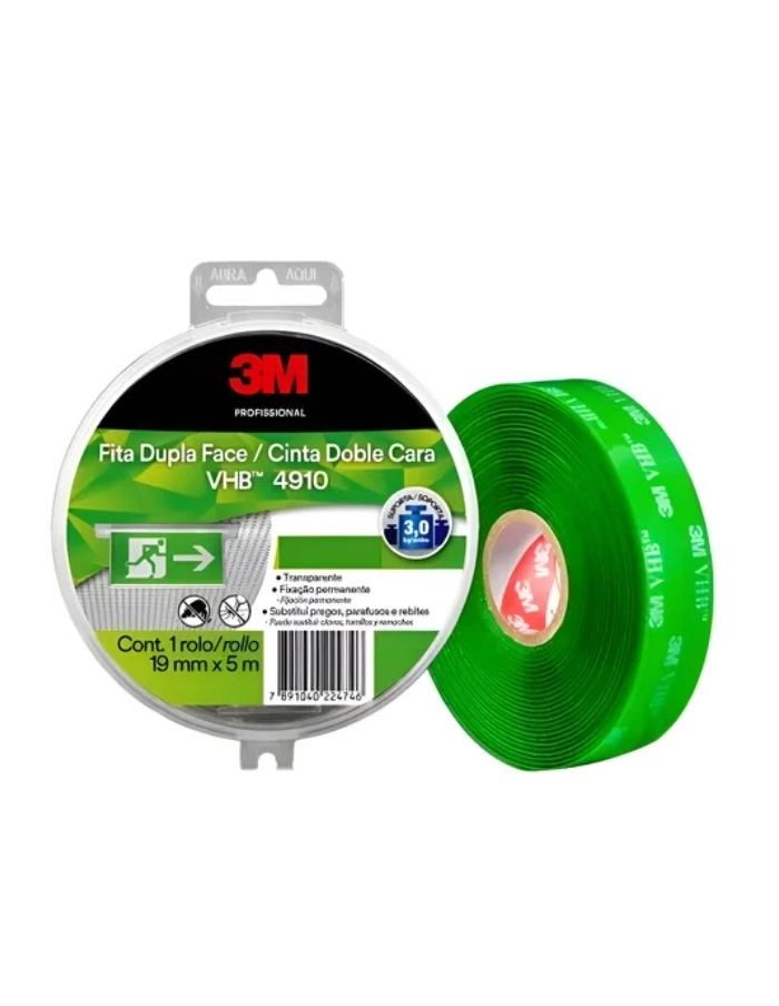 Cinta doble faz uso interior 19mm x 5m 3M VHB